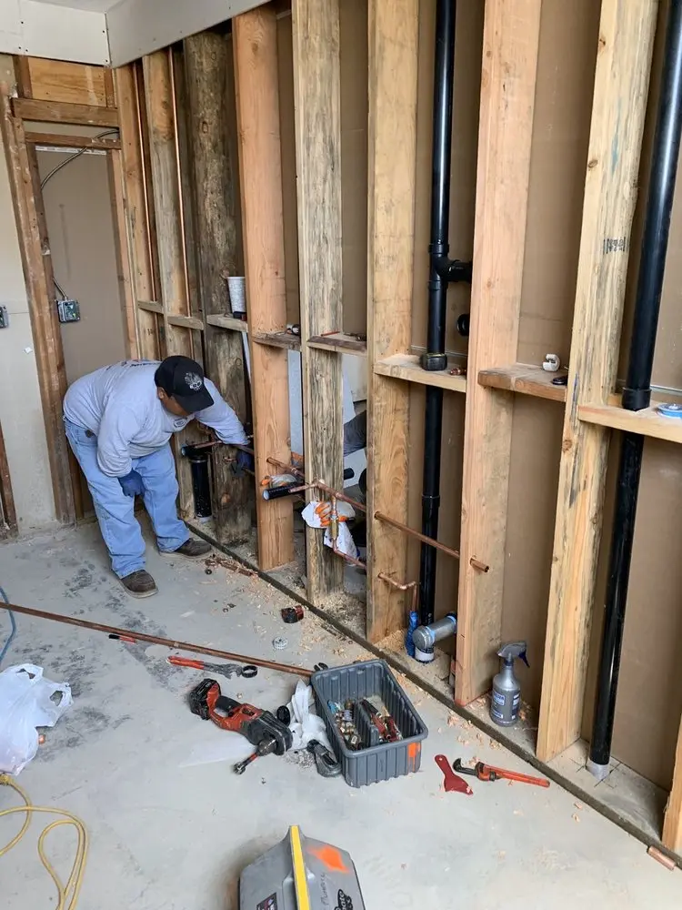 Commercial rough-in plumbing for Trenchless Sewer Repair in Jonesborough